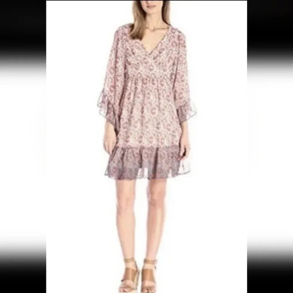 Betsy Johnson floral fit and flare minidress - Picture 1 of 6